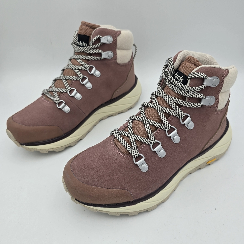 NWT Jack Wolfskin Women's Terraventure Urban Mid W Hiking Shoes, Rose/White, 5.5 - Picture 7 of 16